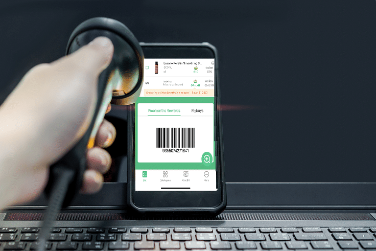Add your Flybuys and Woolworths rewards card and scan them at checkout via the app.