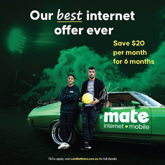 Save $120 with WiseList on Mate Unlimited NBN
