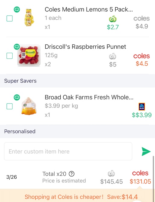 grocery-price-comparison grocery comparison